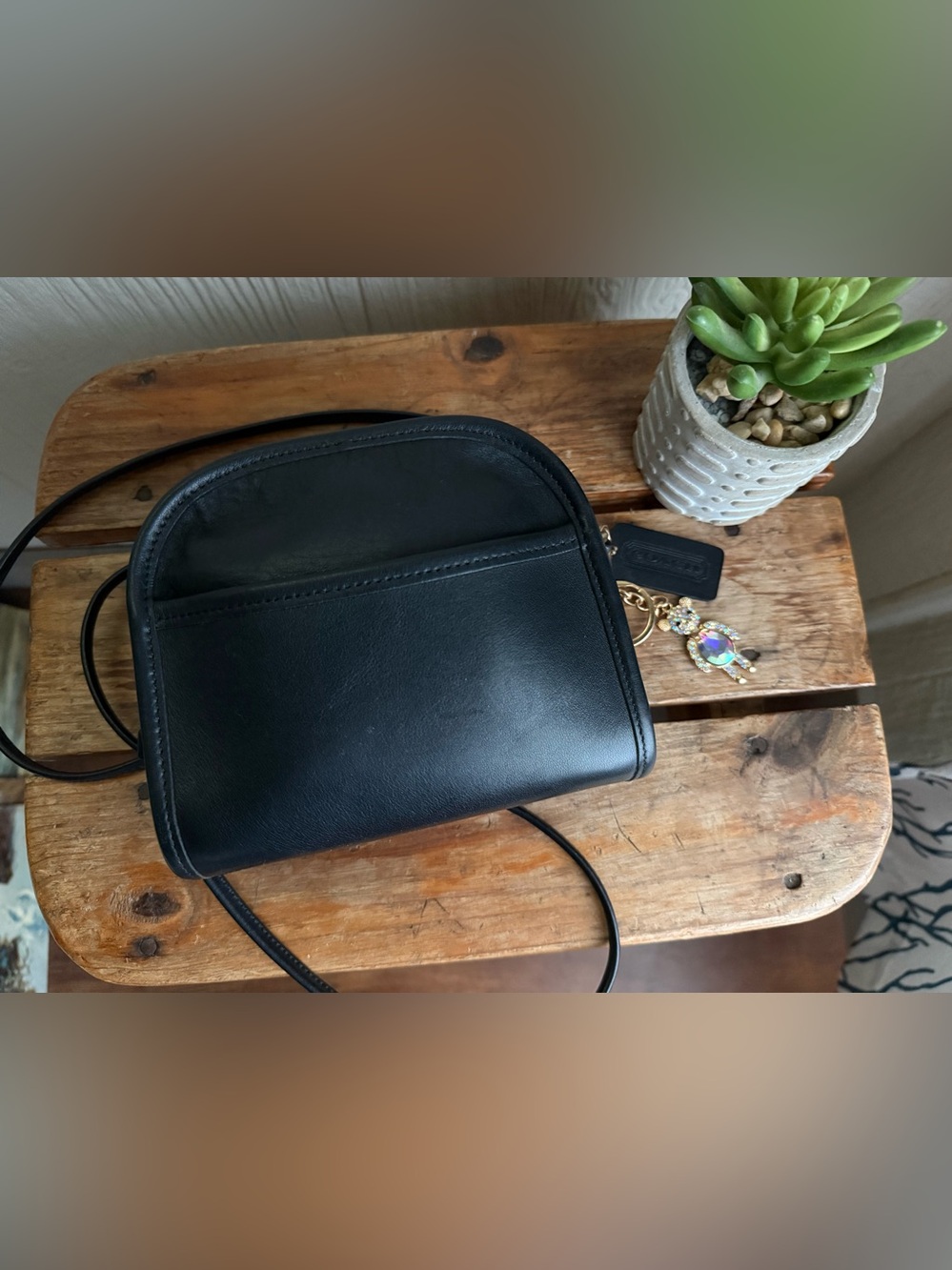 Vintage Coach Abbie Zip Bag #9017